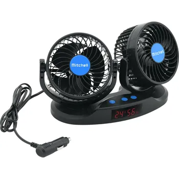 Klimatizace automobilu Ventilátor MITCHELL DUO 2x130mm 12V na přísavku, 07224