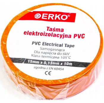 Izolační páska Izolační páska 15mm 10m oranžová 1 Ks malá ERKO