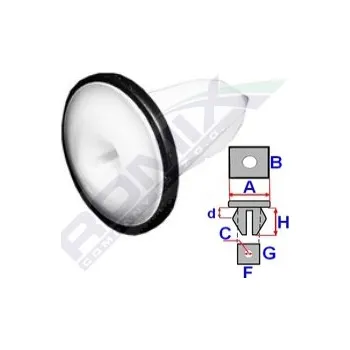 Příslušenství karosérie Montážní kostka čalounění A-17,5; C-2,5; F-9; G-9; H-25mm (balení 26ks)