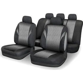 Potah sedadla Autopotahy šedé + černé na sedadla celého auta airbag