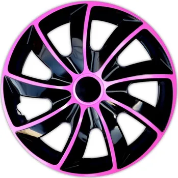 Poklice na kolo Poklice na kola - kryty kola bi-color Black/Pink 16"
