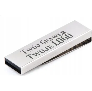 Příslušenství pro čtečku elektronické knihy Kovový Pendrive KLIPS 4 GB USB 2.0 + gravírování LOGA