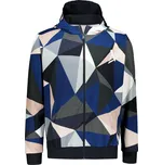 Pánská mikina na zip premium ALTISPORT VOJ/ALM007MI02 NÁMOŘNÍ MODRÁ/HNĚDÁ XL