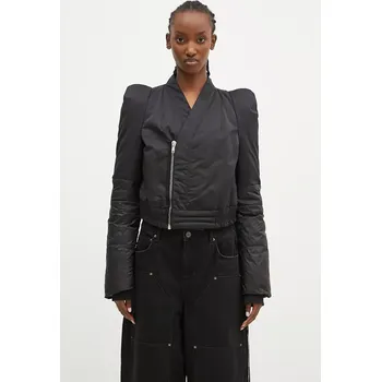 Bunda Rick Owens Metro Bomber dámská, černá barva, zimní, DS02D2722.MUNP, XS, 99X
