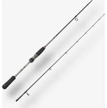 Rybářský prut CAPERLAN Přívlačový prut WXM 500 Spinning 2,1 m L 2–10 g ČERNÁ|ŠEDÁ