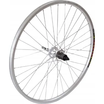 Zapletené kolo Zadní kolo na kolo 26" kazeta kotouč stříbrné