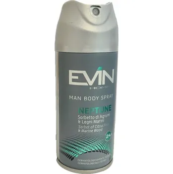 Evin Man Body Spray Neptune Deodorant 150 Ml