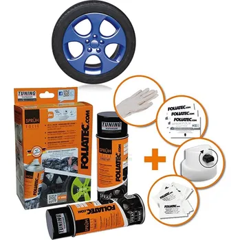 Autolak Foliatec stříkaná fólie ve spreji modrá lesklá 800ml