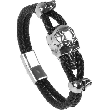 Náramek náramek Triple Skull