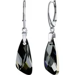 Stříbrné náušnice Wing Crystal Silver Night se Swarovski® Crystals LSW142E