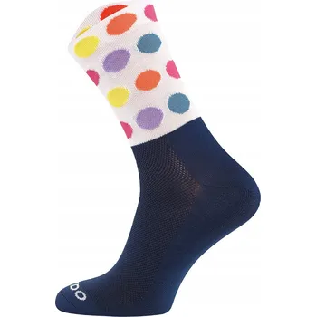 Pánské ponožky Ponožky Cycling Dots s plochým švem, termoaktivní 47-50 Multicolor