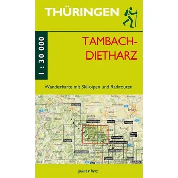 Wanderkarte Tambach-Dietharz [DE] (2023, Karta, Verlag grünes Herz)