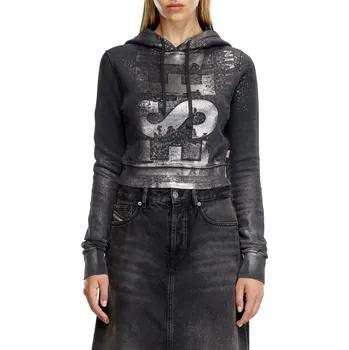 Dámská mikina MIKINA DIESEL F-SLIMMY-HOOD-P6 SWEAT-SHIRT CAVIAR