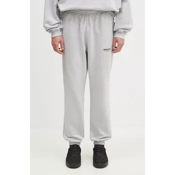 Bavlněné tepláky Represent Represent Owners Club Sweatpant šedá barva, s potiskem, OCM41116.158, S, 90X