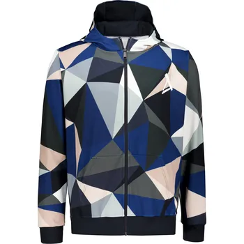 Pánská mikina Pánská mikina na zip premium ALTISPORT VOJ/ALM007MI02 NÁMOŘNÍ MODRÁ/HNĚDÁ S