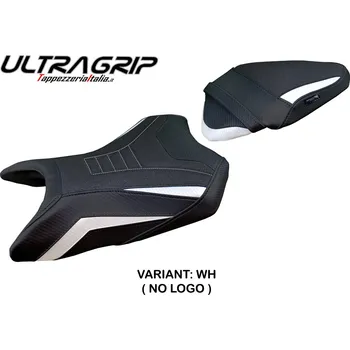Moto sedlo TPZ Italia potah sedla Kawasaki Ninja 500 (24-25) Arlon ultragrip model potah sedla: bez loga WH (white)