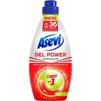 Mycí prostředek Asevi Gel do myčky nádobí 36 cyklů - 720 ml (citronový)