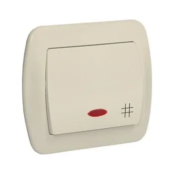 vypínač Jednopólový vypínač pod omítku Simon krémový AW7L/12