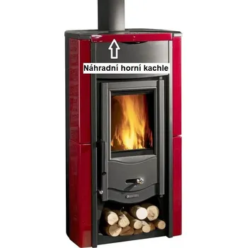 Krbová kamna La Nordica - náhradní horní kachle FIAMMETTA - bordo