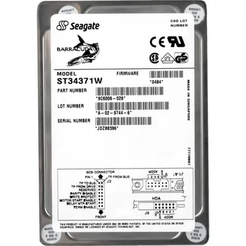 Interní pevný disk SEAGATE BARRACUDA 4.3GB 7.2K SCSI 3.5'' ST34371W