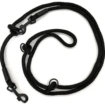 Vodítko pro psa PafDog přepínací nastavitelné vodítko 14 mm, 5 m, černé