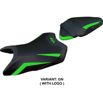 Moto sedlo TPZ Italia potah sedla Kawasaki Ninja 500 (24-25) Arlon model potah sedla: s logem GN (green)