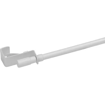 Dekodum Kovová Mini Garnýž teleskopická / Vitrážka 75-125 cm Bílá