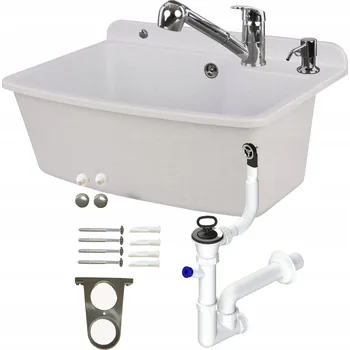 Granitový dřez Technický dřez pracovní komora baterie dávkovač