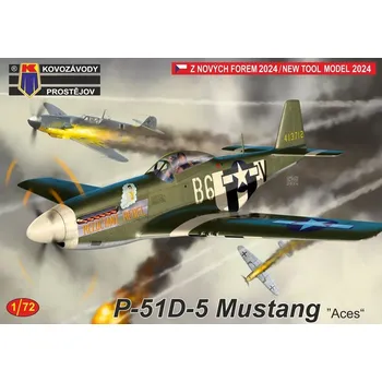 Plastikový model 1/72 P-51D-5 Mustang 'Aces' (3x camo)