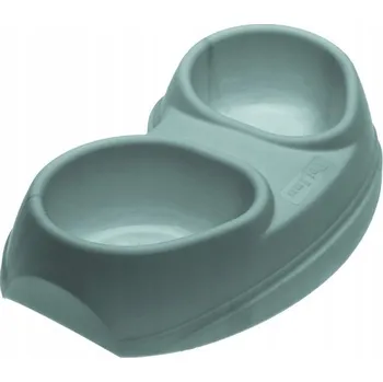 Miska pro psa Sada dvou plastových misek Comfy modrá 0,2 l