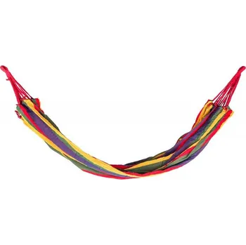 Zahradní lehátko Lehátko závěsné zahradní 200 x 150 cm, červené