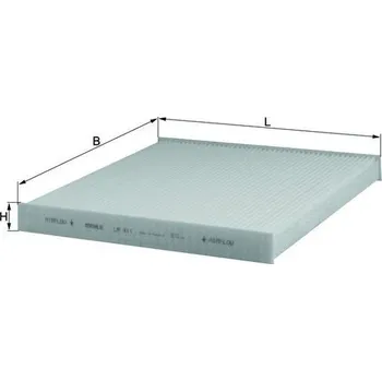 Ventilátor topení a klimatizace Filtr, vzduch v interiéru KNECHT LA 411