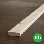 B2B Partner Plotovky, rovné, balení 10 ks, 20 x 95 x 1800 mm