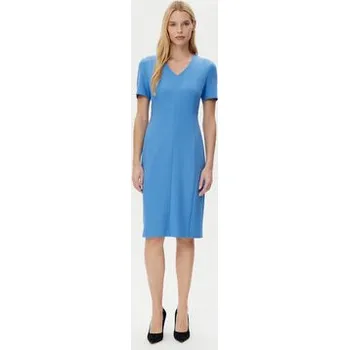 Dámské šaty BOSS Každodenní šaty Damaisa 50490044 Modrá Slim Fit 34