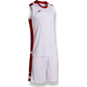 Basketbalový komplet JOMA LIDER, barva bílá - červená, velikost 5XL