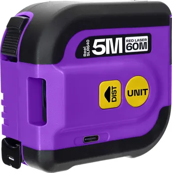 Měřící laser Laserový svinovací metr Ermenrich Reel SLR640 Fialový + Nůž ulamovací v hodnotě 39,-