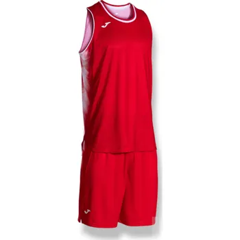 Basketbalový komplet JOMA FOUR, barva červená - bílá, velikost L