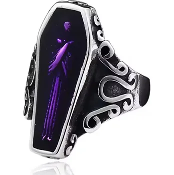 Prsten prsten Purple Coffin - 12