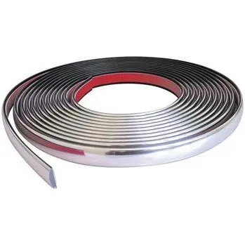 Lišta karosérie Chromová samolepicí lišta boční ohebná, délka 15 metrů x 18 mm