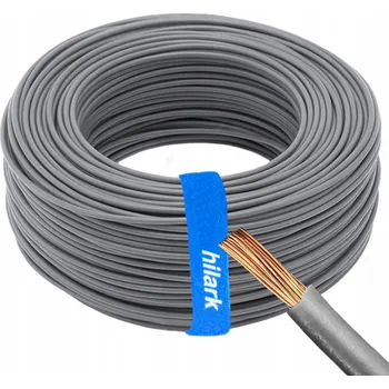 elektrický kabel Instalační vodič jednožilový 4mm2 H07V-K LgY 1x4mm2 lanko třídy 5 šedý