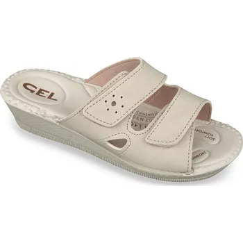 Dámské pantofle Dámské zdravotní pantofle Mjartan béžové 2814 na vysoký nárt - 38