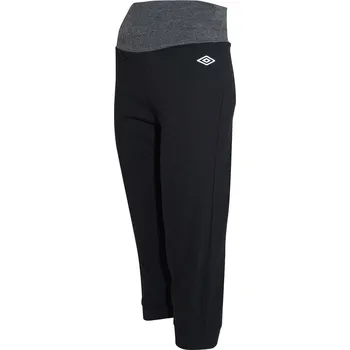Dámské legíny dámské šortky capri 3/4 UMBRO - BLACK - M (Umbro Capri Yoga Pants Ladies)