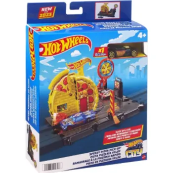 auto na autodráhu Hot Wheels City Speedy Pizza PickUp