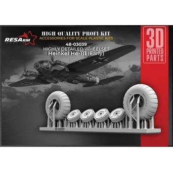 Plastikový model 1/48 Heinkel He-111 (early) wheels set