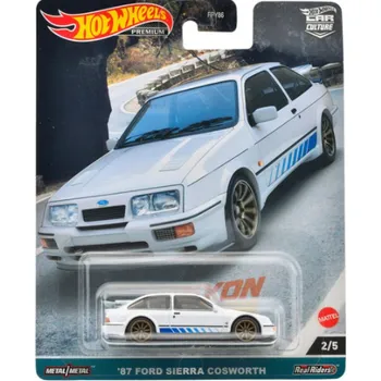 auto na autodráhu Hot Wheels Premium Car Culture 87 Ford Sierra Cosworth
