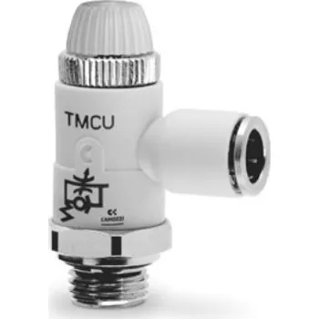 Ventil Škrticí zpětný ventil s otočným knoflíkem Camozzi TMCU 6 G1/4