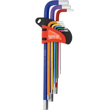 Klíč Sada imbus klíčů dlouhých 1,5-10mm 9ks Yato YT-05634