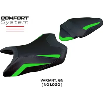 Moto sedlo TPZ Italia potah sedla Kawasaki Ninja 500 (24-25) Arlon comfort model potah sedla: bez loga GN (green)