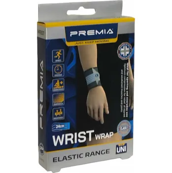 Elastická stahovací bandáž na zápěstí PREMIA WRAP