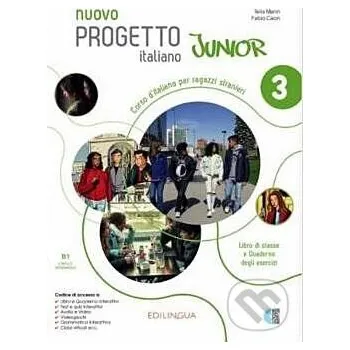 Italský jazyk Livro - Nuovo Progetto Italiano Junior 3 (B1) - Edilingua Edilingua
